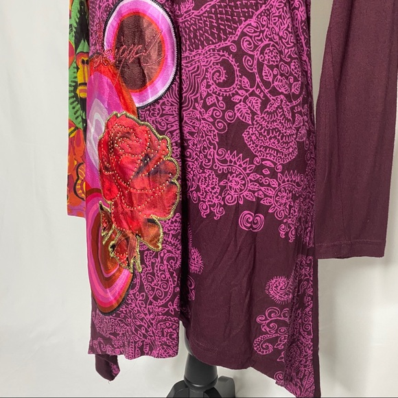 Desigual Long Sleeve Tunic Shirt Dress - Picture 3 of 11